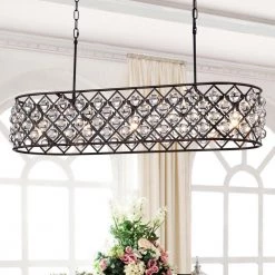 Wholesale 🛒 Azha 5-Light Oil Rubbed Bronze Glam Oval Chandelier with Crystal Spheres by Edvivi ⌛ -Deals Edvivi || Atlas Store oil rubbed bronze edvivi chandeliers epd3117ob 31 1000