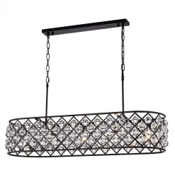 Wholesale 🛒 Azha 5-Light Oil Rubbed Bronze Glam Oval Chandelier with Crystal Spheres by Edvivi ⌛ -Deals Edvivi || Atlas Store oil rubbed bronze edvivi chandeliers epd3117ob 44 1000