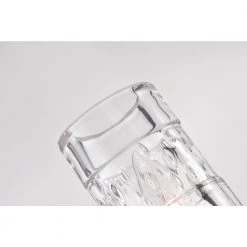 Cheapest 🌟 Avenue Farmhouse 5-Light Oil Rubbed Bronze Kitchen Island Chandelier with Textured Banded Clear Glass Shades by Edvivi 😉 -Deals Edvivi || Atlas Store oil rubbed bronze edvivi chandeliers epd3157ob 1d 1000