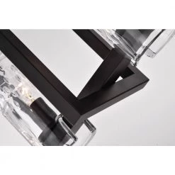 Cheapest 🌟 Avenue Farmhouse 5-Light Oil Rubbed Bronze Kitchen Island Chandelier with Textured Banded Clear Glass Shades by Edvivi 😉 -Deals Edvivi || Atlas Store oil rubbed bronze edvivi chandeliers epd3157ob 66 1000