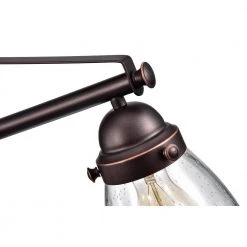 Outlet 🤩 Yellowstone Farmhouse 4-Light Oil Rubbed Bronze Rustic Linear Chandelier with Seeded Glass Shades by Edvivi ⭐ -Deals Edvivi || Atlas Store oil rubbed bronze edvivi chandeliers epd5547ob fa 1000