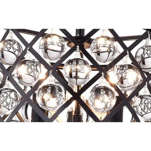 Discount โ๏ธ Azha 3-Light Glam Oil Rubbed Bronze Drum Pendant with Crystal Spheres by Edvivi ๐ฅฐ 4 Discount โ๏ธ Azha 3-Light Glam Oil Rubbed Bronze Drum Pendant with Crystal Spheres by Edvivi ๐ฅฐ - Image 2