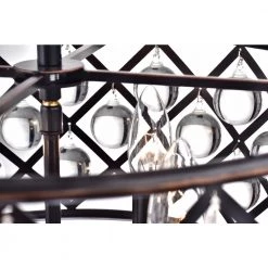 Hot Sale 🔔 Azha 4-Light Glam Oil Rubbed Bronze Drum Chandelier with Crystal Spheres by Edvivi 🔔 -Deals Edvivi || Atlas Store oil rubbed bronze edvivi chandeliers epg8137mob 44 1000