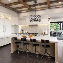 Hot Sale 🔔 Azha 4-Light Glam Oil Rubbed Bronze Drum Chandelier with Crystal Spheres by Edvivi 🔔 -Deals Edvivi || Atlas Store oil rubbed bronze edvivi chandeliers epg8137mob 4f 1000