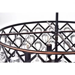 Hot Sale 😉 Azha 5-Light Glam Oil Rubbed Bronze Drum Chandelier with Crystal Spheres by Edvivi 😉 -Deals Edvivi || Atlas Store oil rubbed bronze edvivi chandeliers epg8147lob 66 1000