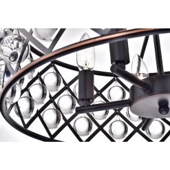 Hot Sale 😉 Azha 5-Light Glam Oil Rubbed Bronze Drum Chandelier with Crystal Spheres by Edvivi 😉 -Deals Edvivi || Atlas Store oil rubbed bronze edvivi chandeliers epg8147lob fa 1000