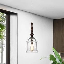 Brand new ๐ Wilson Traditional 1-Light Oil Rubbed Bronze Pendant with Glass Bell Jar Shade by Edvivi โ๏ธ 25 Brand new ๐ Wilson Traditional 1-Light Oil Rubbed Bronze Pendant with Glass Bell Jar Shade by Edvivi โ๏ธ -Deals Edvivi || Atlas Store oil rubbed bronze edvivi chandeliers epj4337ob 31 1000