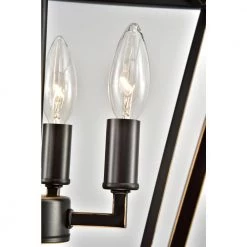 Buy ❤️ Renzo 4-Light Oil Rubbed Bronze Caged Modern Farmhouse Candlestick Pendant by Edvivi ⭐ -Deals Edvivi || Atlas Store oil rubbed bronze edvivi chandeliers epl1357ob 66 1000