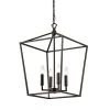Best Sale 🛒 Renzo 16 in. 4-Light Oil Rubbed Bronze Caged Modern Farmhouse Candlestick Pendant by Edvivi 🤩 -Deals Edvivi || Atlas Store oil rubbed bronze edvivi chandeliers epl1367ob 64 1000