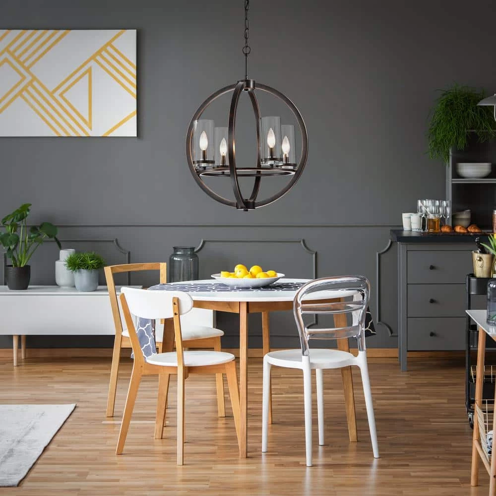 Best reviews of ๐ Orbit 4-Light Oil Rubbed Bronze Globe Traditional Chandelier with Clear Glass Shades by Edvivi ๐ 9 Best reviews of ๐ Orbit 4-Light Oil Rubbed Bronze Globe Traditional Chandelier with Clear Glass Shades by Edvivi ๐ - Image 7