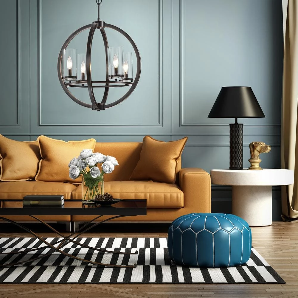 Best reviews of ๐ Orbit 4-Light Oil Rubbed Bronze Globe Traditional Chandelier with Clear Glass Shades by Edvivi ๐ 8 Best reviews of ๐ Orbit 4-Light Oil Rubbed Bronze Globe Traditional Chandelier with Clear Glass Shades by Edvivi ๐ - Image 6