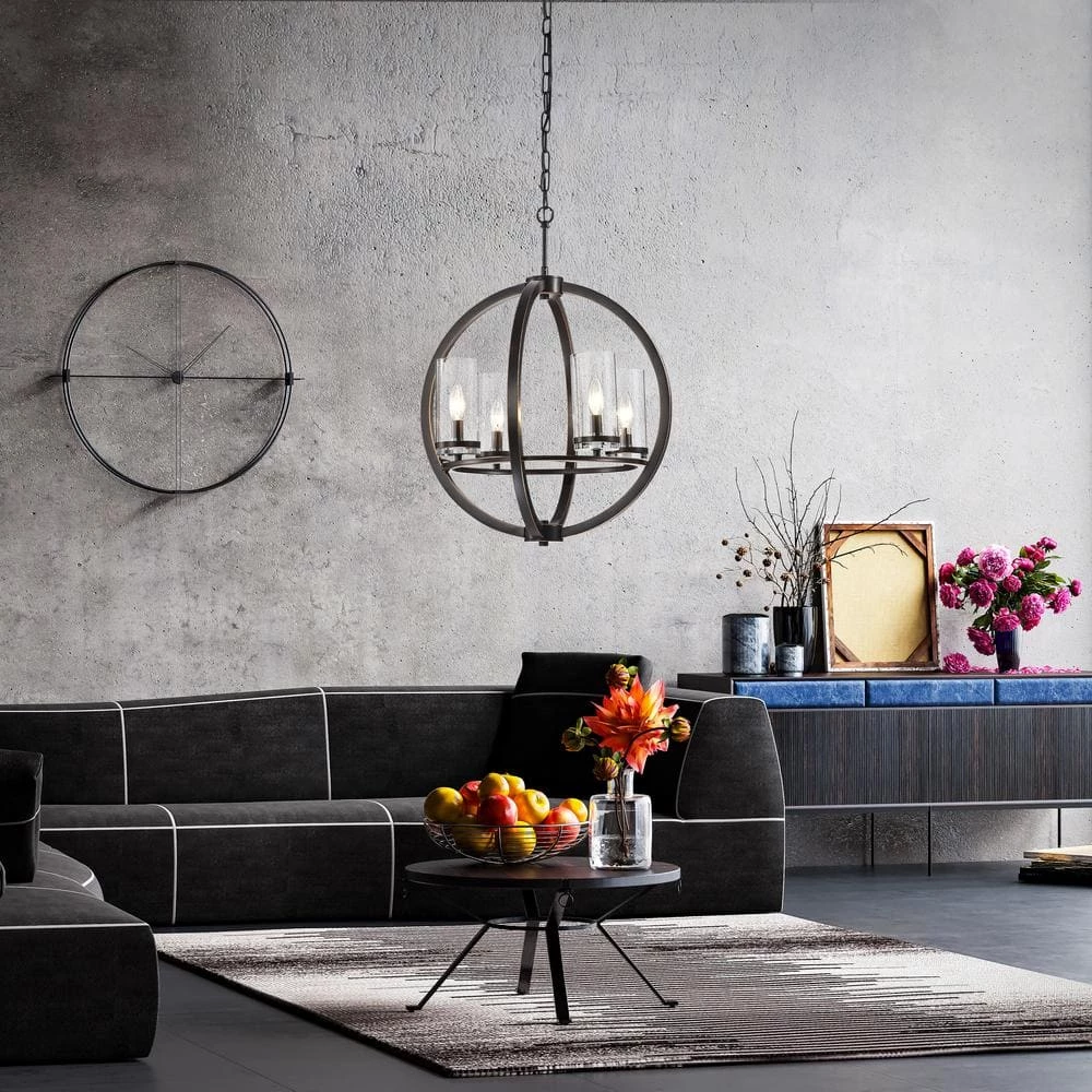 Best reviews of ๐ Orbit 4-Light Oil Rubbed Bronze Globe Traditional Chandelier with Clear Glass Shades by Edvivi ๐ 7 Best reviews of ๐ Orbit 4-Light Oil Rubbed Bronze Globe Traditional Chandelier with Clear Glass Shades by Edvivi ๐ - Image 5