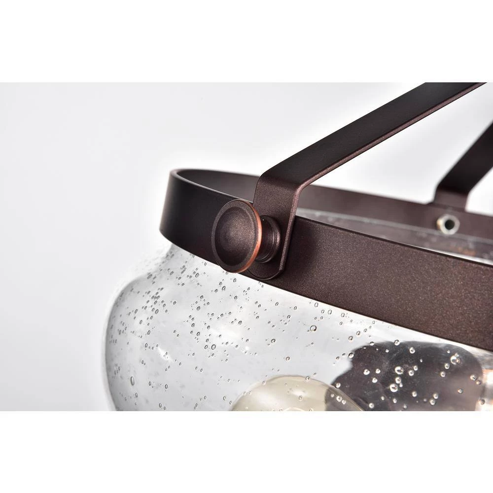 Cheapest ๐ Cartwright 3-Light Traditional Oil Rubbed Bronze Pendant with Seeded Glass Bell Shade by Edvivi ๐ 9 Cheapest ๐ Cartwright 3-Light Traditional Oil Rubbed Bronze Pendant with Seeded Glass Bell Shade by Edvivi ๐ - Image 7