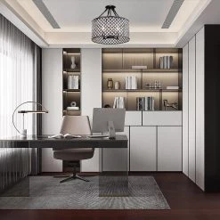 Flash Sale ✔️ Marya 4-Light Modern Oil Rubbed Bronze Finish Crystal Semi-Flush Mount Light with Clear Glass Crystal Beaded Drum Shade by Edvivi 🤩 -Deals Edvivi || Atlas Store oil rubbed bronze edvivi flush mount lights esg8027ob 4f 1000