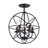 Best deal 👍 5-Light Oil Rubbed Bronze Globe Cage Flush Mount by Edvivi 🌟 -Deals Edvivi || Atlas Store oil rubbed bronze edvivi flush mount lights esq2217ob 64 1000