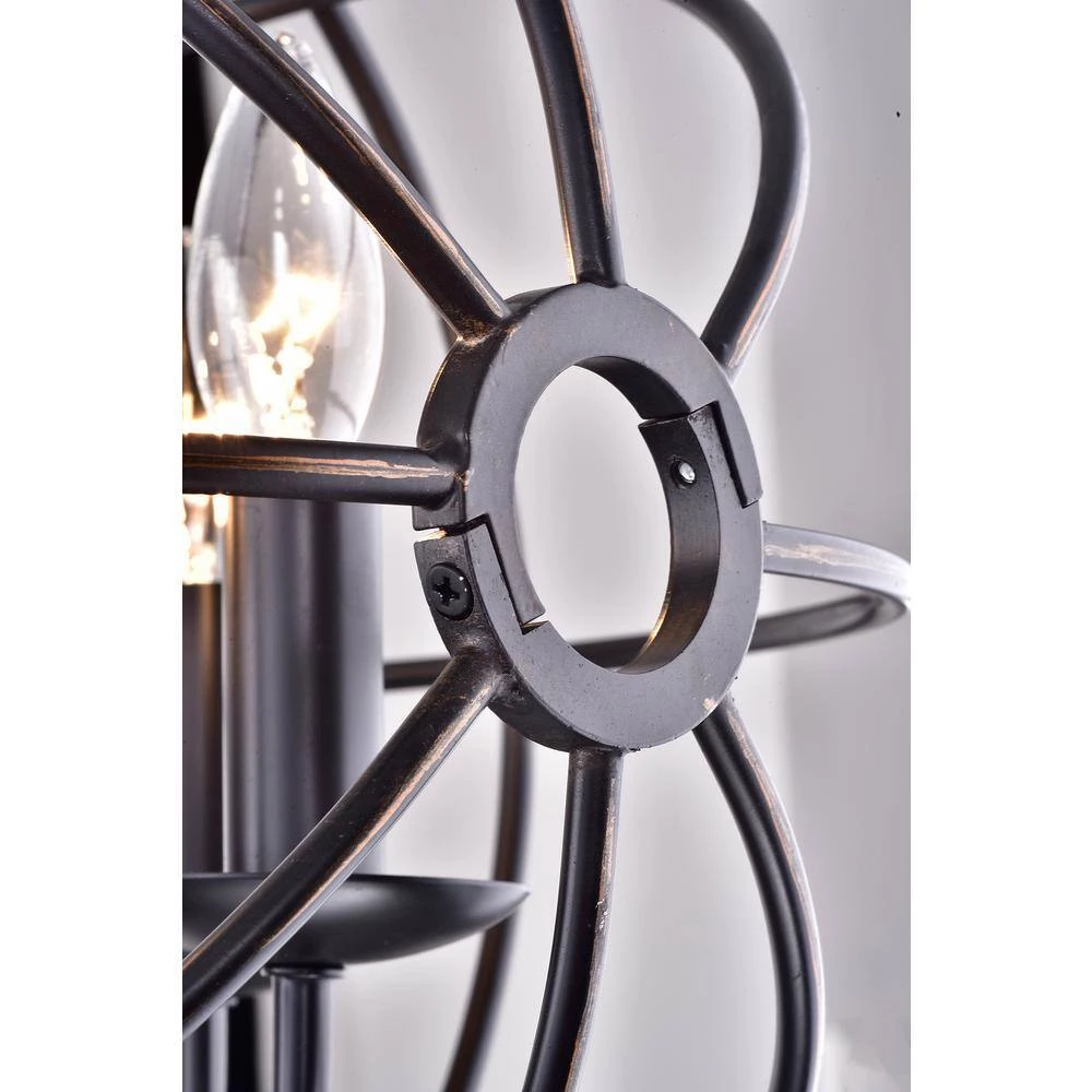 Best deal ๐ 5-Light Oil Rubbed Bronze Globe Cage Flush Mount by Edvivi ๐ 8 Best deal ๐ 5-Light Oil Rubbed Bronze Globe Cage Flush Mount by Edvivi ๐ - Image 6