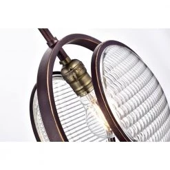 Promo 😀 Cartwright 1-Light Oil Rubbed Bronze Industrial Pendant Light with Headlight Glass by Edvivi 👍 -Deals Edvivi || Atlas Store oil rubbed bronze edvivi pendant lights epj5257ob 44 1000