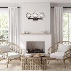 Best deal 🤩 Cartwright 26 in. 3-Light Oil Rubbed Bronze Industrial Vanity Light with Headlight Glass by Edvivi 🌟 -Deals Edvivi || Atlas Store oil rubbed bronze edvivi vanity lighting ew5263 ob 1f 1000