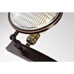 Best deal 🤩 Cartwright 26 in. 3-Light Oil Rubbed Bronze Industrial Vanity Light with Headlight Glass by Edvivi 🌟 -Deals Edvivi || Atlas Store oil rubbed bronze edvivi vanity lighting ew5263 ob 40 1000