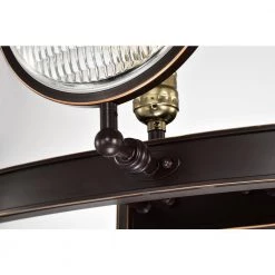Best deal 🤩 Cartwright 26 in. 3-Light Oil Rubbed Bronze Industrial Vanity Light with Headlight Glass by Edvivi 🌟 -Deals Edvivi || Atlas Store oil rubbed bronze edvivi vanity lighting ew5263 ob 76 1000