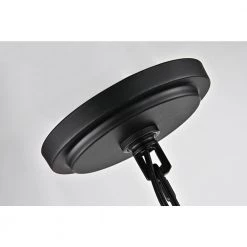 Deals 😉 Hartwell 5-Light Modern Polished Nickel and Wood Finish Rectangular Linear Island Hanging Chandelier for Kitchen by Edvivi 🥰 -Deals Edvivi || Atlas Store polish nickel black and wood edvivi chandeliers epd567wd 66 1000