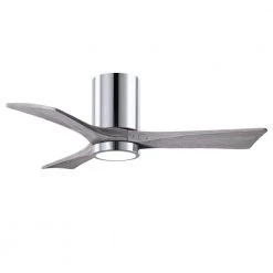 Deals 🎉 Irene 42 in. LED Indoor/Outdoor Damp Polished Chrome Ceiling Fan with Remote Control and Wall Control by Atlas 🌟