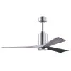 Top 10 😍 Patricia 60 in. LED Indoor/Outdoor Damp Polished Chrome Ceiling Fan with Light with Remote Control, Wall Control by Atlas ❤️ -Deals Edvivi || Atlas Store polished chrome atlas ceiling fans with lights pa3 cr bw 60 64 1000
