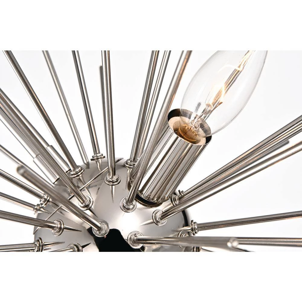Hot Sale ๐ฏ Astrid 6-Light Polished Nickel Sputnik Starburst Mid-Century Modern Chandelier by Edvivi ๐ 11 Hot Sale ๐ฏ Astrid 6-Light Polished Nickel Sputnik Starburst Mid-Century Modern Chandelier by Edvivi ๐ - Image 9
