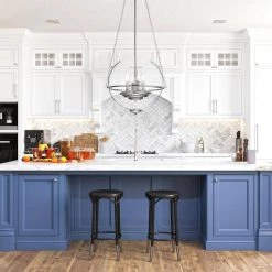 Deals 👏 Orbit Modern 4-Light Polished Nickel Chandelier with 15 in Clear Glass Globe by Edvivi 😉 -Deals Edvivi || Atlas Store polished nickel edvivi chandeliers epq1261pn 44 1000