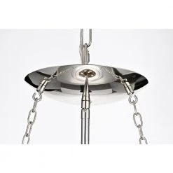 Deals 👏 Orbit Modern 4-Light Polished Nickel Chandelier with 15 in Clear Glass Globe by Edvivi 😉 -Deals Edvivi || Atlas Store polished nickel edvivi chandeliers epq1261pn 76 1000