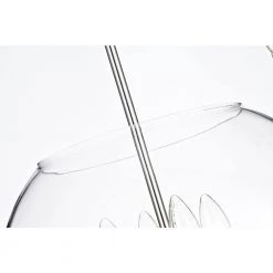 Deals 👏 Orbit Modern 4-Light Polished Nickel Chandelier with 15 in Clear Glass Globe by Edvivi 😉 -Deals Edvivi || Atlas Store polished nickel edvivi chandeliers epq1261pn 77 1000