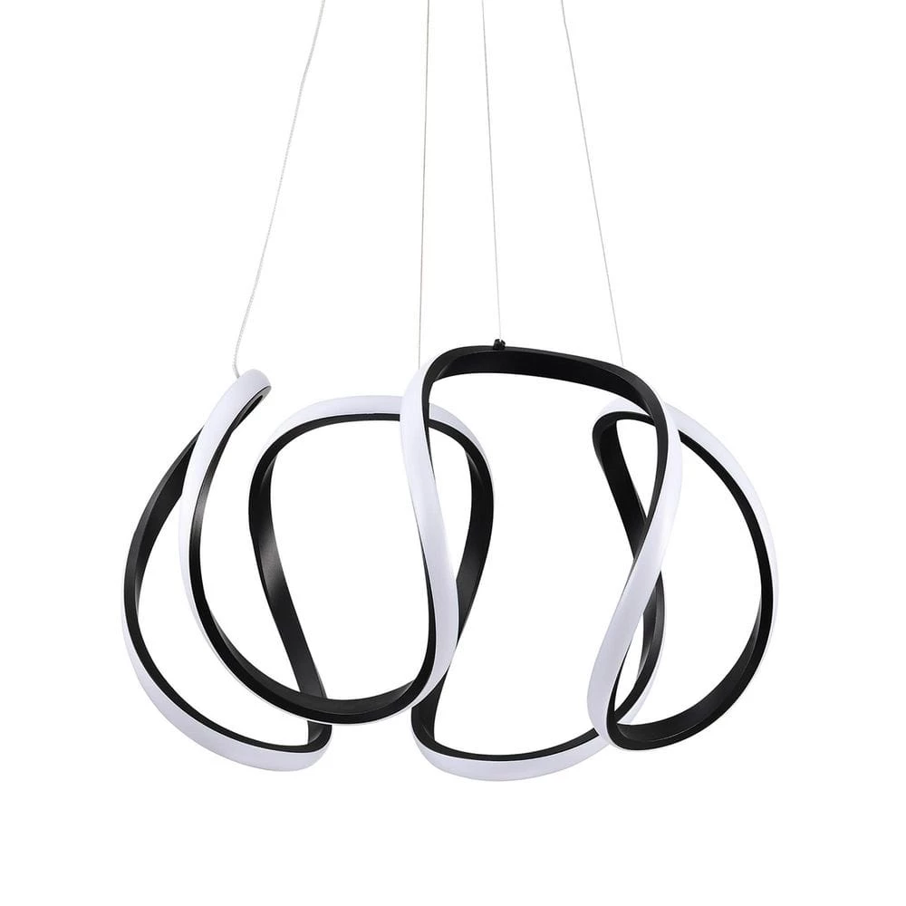 Promo ๐ Alistair 30-Watt Integrated LED Sand Black Finish Unique Design Chandelier by Edvivi ๐คฉ 6 Promo ๐ Alistair 30-Watt Integrated LED Sand Black Finish Unique Design Chandelier by Edvivi ๐คฉ - Image 4