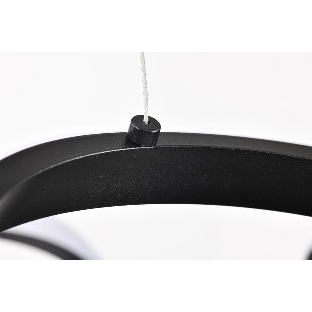 Promo ๐ Alistair 30-Watt Integrated LED Sand Black Finish Unique Design Chandelier by Edvivi ๐คฉ 11 Promo ๐ Alistair 30-Watt Integrated LED Sand Black Finish Unique Design Chandelier by Edvivi ๐คฉ - Image 9