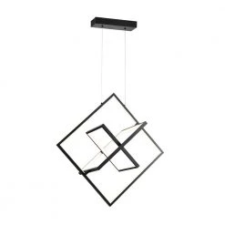 Wholesale 🎁 Alistair 45-Watt Integrated LED Sand Black Finish Geometric Chandelier by Edvivi ❤️