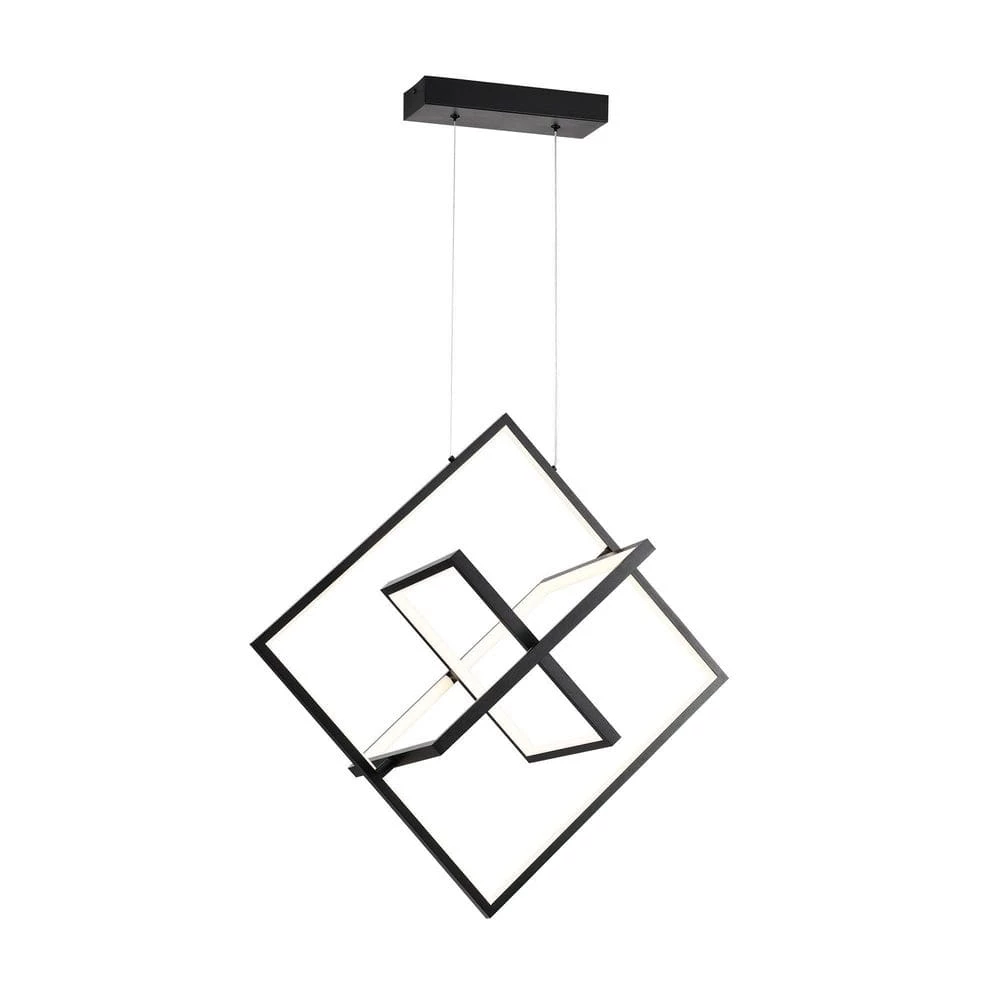 Wholesale ๐ Alistair 45-Watt Integrated LED Sand Black Finish Geometric Chandelier by Edvivi โค๏ธ 3 Wholesale ๐ Alistair 45-Watt Integrated LED Sand Black Finish Geometric Chandelier by Edvivi โค๏ธ