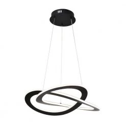 Buy 😉 Alistair 30-Watt Integrated LED Sand Black Finish Contemporary Chandelier by Edvivi 🎉