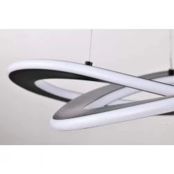 Buy 😉 Alistair 30-Watt Integrated LED Sand Black Finish Contemporary Chandelier by Edvivi 🎉 -Deals Edvivi || Atlas Store sand black edvivi chandeliers epj2075bk 76 1000