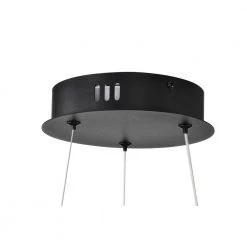 Buy 😉 Alistair 30-Watt Integrated LED Sand Black Finish Contemporary Chandelier by Edvivi 🎉 -Deals Edvivi || Atlas Store sand black edvivi chandeliers epj2075bk 77 1000