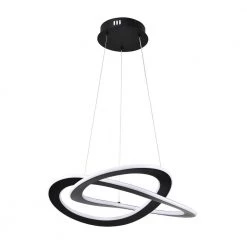 Buy 😉 Alistair 30-Watt Integrated LED Sand Black Finish Contemporary Chandelier by Edvivi 🎉 -Deals Edvivi || Atlas Store sand black edvivi chandeliers epj2075bk a0 1000