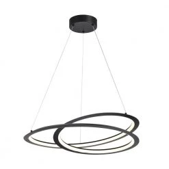 Buy 😀 Alistair 30-Watt Integrated LED Sand Black Modern Chandelier by Edvivi 🎉