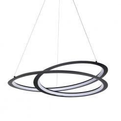 Buy 😀 Alistair 30-Watt Integrated LED Sand Black Modern Chandelier by Edvivi 🎉 -Deals Edvivi || Atlas Store sand black edvivi chandeliers epj2095bk a0 1000