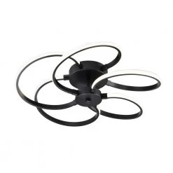 Flash Sale 🌟 Alistair 21 in. 30-Watt Sand Black Integrated LED Creative Flush Mount by Edvivi 🛒