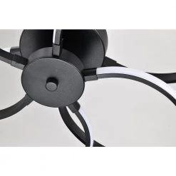 Flash Sale 🌟 Alistair 21 in. 30-Watt Sand Black Integrated LED Creative Flush Mount by Edvivi 🛒 -Deals Edvivi || Atlas Store sand black edvivi flush mount lights ecj1655bk 66 1000