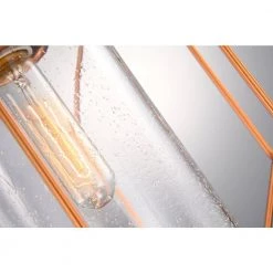 Cheapest 😍 Imperium Modern 1-Light Sand Gold Finish Geometric Cage Wire Pendant with Seeded Glass Shade by Edvivi ⭐ -Deals Edvivi || Atlas Store sand gold edvivi chandeliers epl4438sg 66 1000