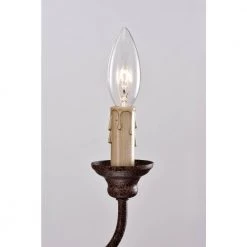 Coupon 💯 5-Light Scratched Wood and Rust Finish Candle Style Chandelier by Edvivi 😀 -Deals Edvivi || Atlas Store scratched wood and rust edvivi chandeliers epj600wd 1d 1000