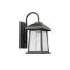 Best Sale 🔔 Charlton 1-Light Transitional Textured Black Outdoor Wall Lantern Sconce with Clear Seeded Glass by Edvivi ✔️ -Deals Edvivi || Atlas Store textured black edvivi outdoor sconces ew319s bk 64 1000