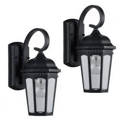 Discount 🔥 1-Light Textured Black Outdoor Wall Lantern Sconce with Multi-Panel Beveled Glass by Edvivi ⭐ -Deals Edvivi || Atlas Store textured black edvivi outdoor sconces ew677s bk 1f 1000