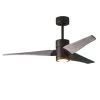 Best deal 🧨 Super Janet 52 in. LED Indoor/Outdoor Damp Textured Bronze Ceiling Fan with Light with Remote Control, Wall Control by Atlas 😉 -Deals Edvivi || Atlas Store textured bronze atlas ceiling fans with lights sj tb bw 52 64 1000