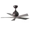 Brand new 🥰 Irene 42 in. Indoor/Outdoor Textured Bronze Ceiling Fan with Remote Control and Wall Control by Atlas 🛒 -Deals Edvivi || Atlas Store textured bronze atlas ceiling fans without lights ir5 tb bw 42 64 1000