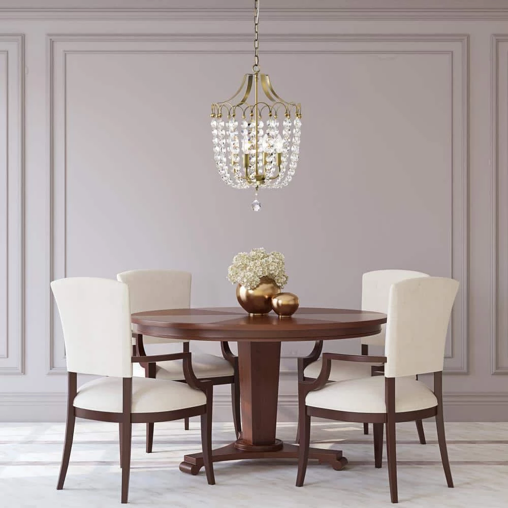 Top 10 ๐ Eloise 4-Light Glam Vintage Brass Finish Curved Lines Style Modern Pendant with Crystal Strands by Edvivi ๐ 7 Top 10 ๐ Eloise 4-Light Glam Vintage Brass Finish Curved Lines Style Modern Pendant with Crystal Strands by Edvivi ๐ - Image 5